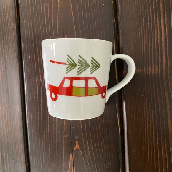 Crate & Barrel Christmas Yule Tree Mug by Julia Rothman - Picture 3 of 6